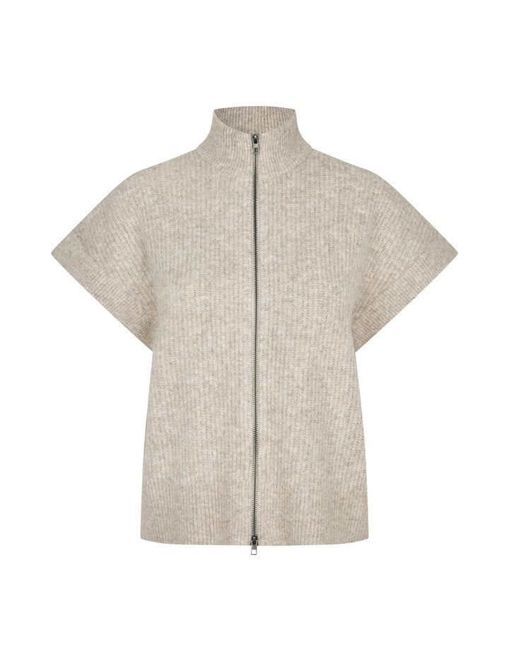 MbyM Hevelyn Roselina Cape Zip Up in Taupe