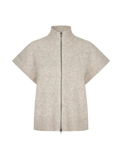 MbyM Hevelyn Roselina Cape Zip Up in Taupe