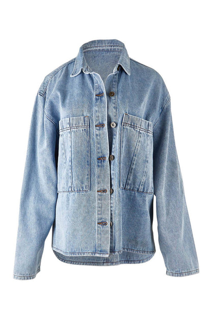 Eb &amp; Ive Meta Denim Jacket - Blue Denim