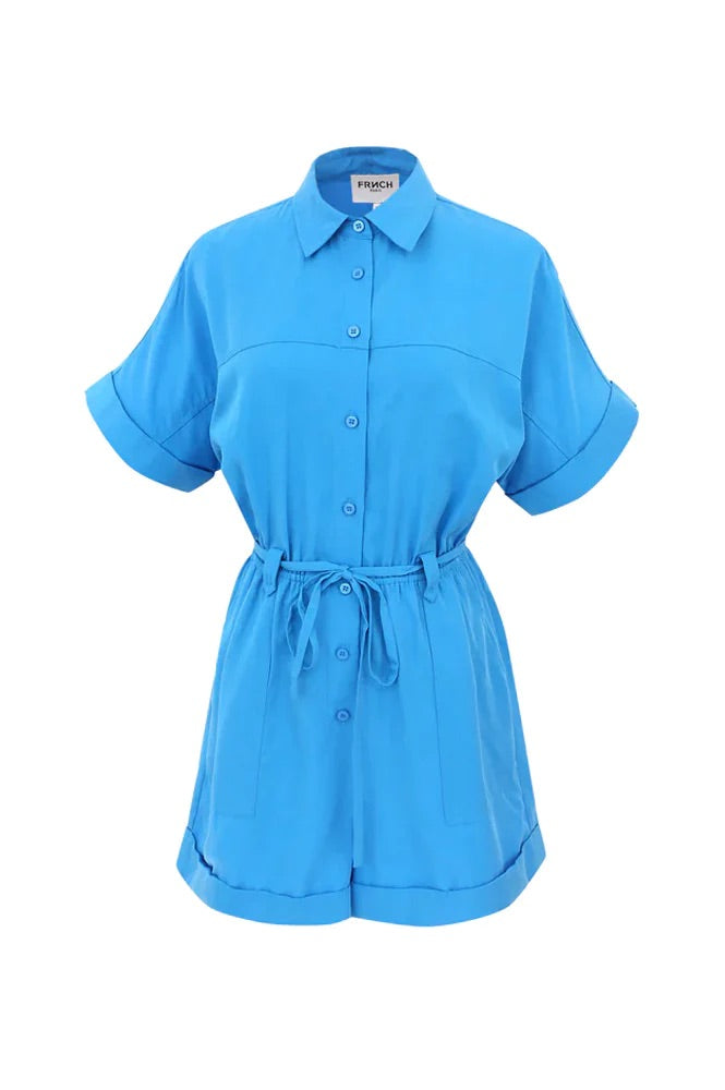 FRNCH Lily Playsuit In Electric Blue
