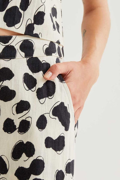 Dalmatian print trousers