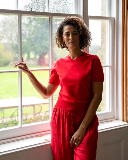 Paloma Jumper in red (one size)