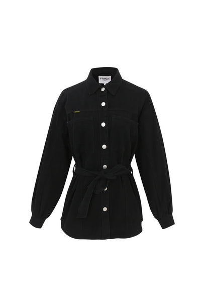 Frnch Lisandre Shirt Jacket in Black