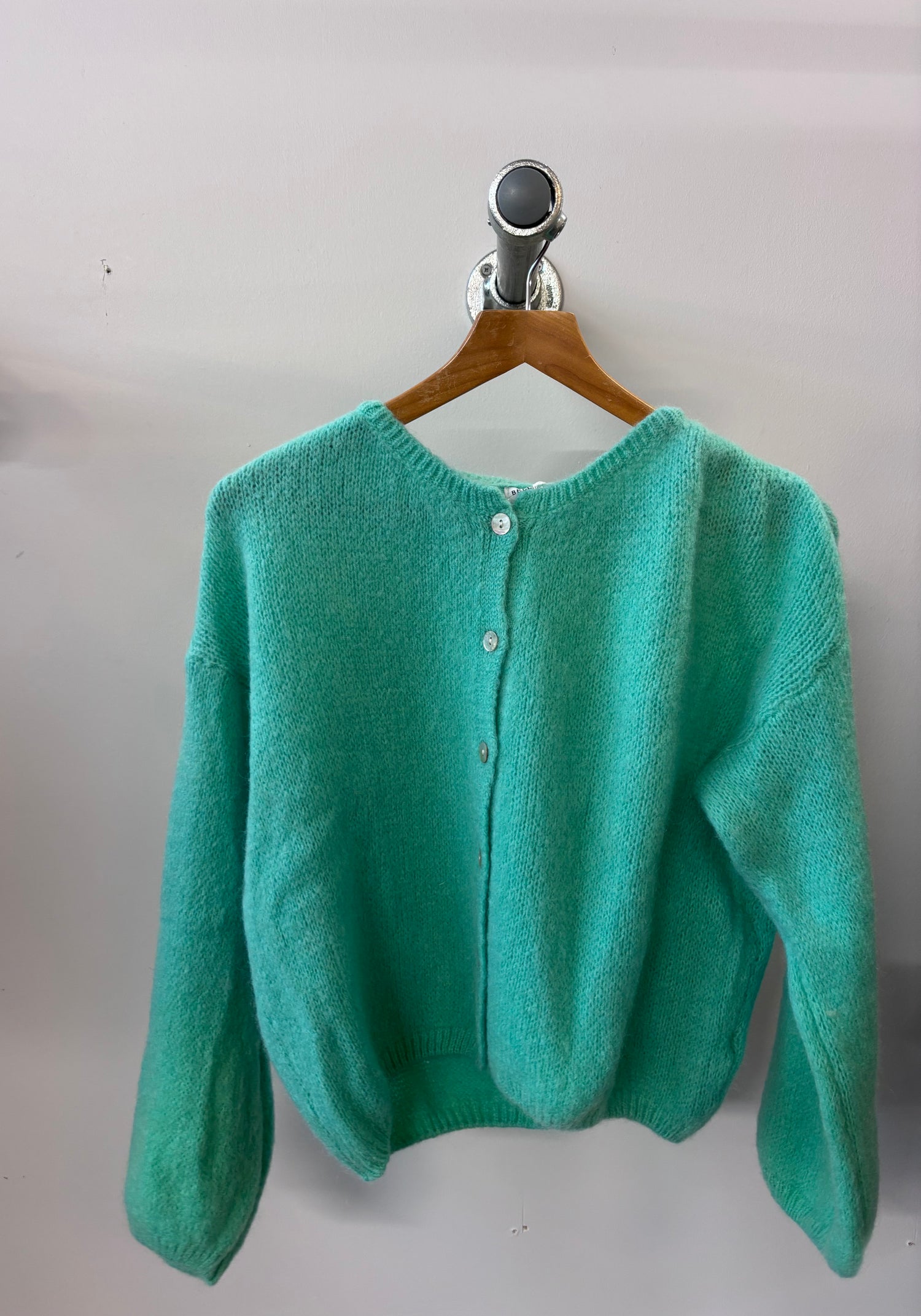 Tilly Mohair Cardigan in Sea Green (ONE SIZE)