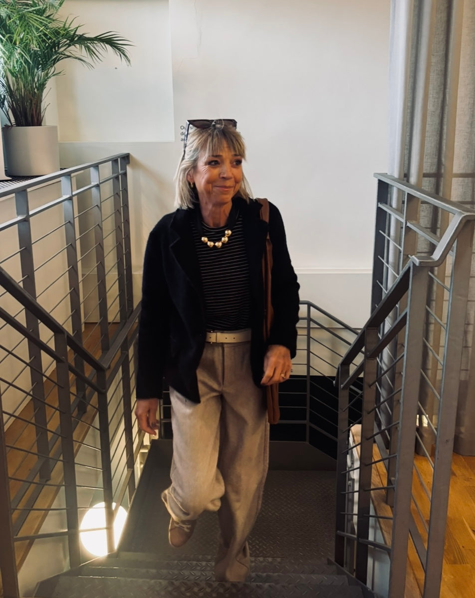 Velda Raw Edge Blazer (ONE SIZE)