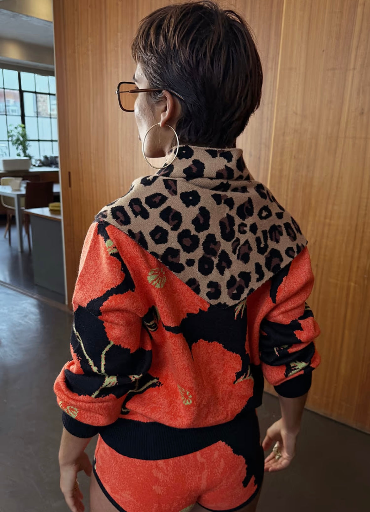 Never Fully Dressed Leopard Knit Bandana