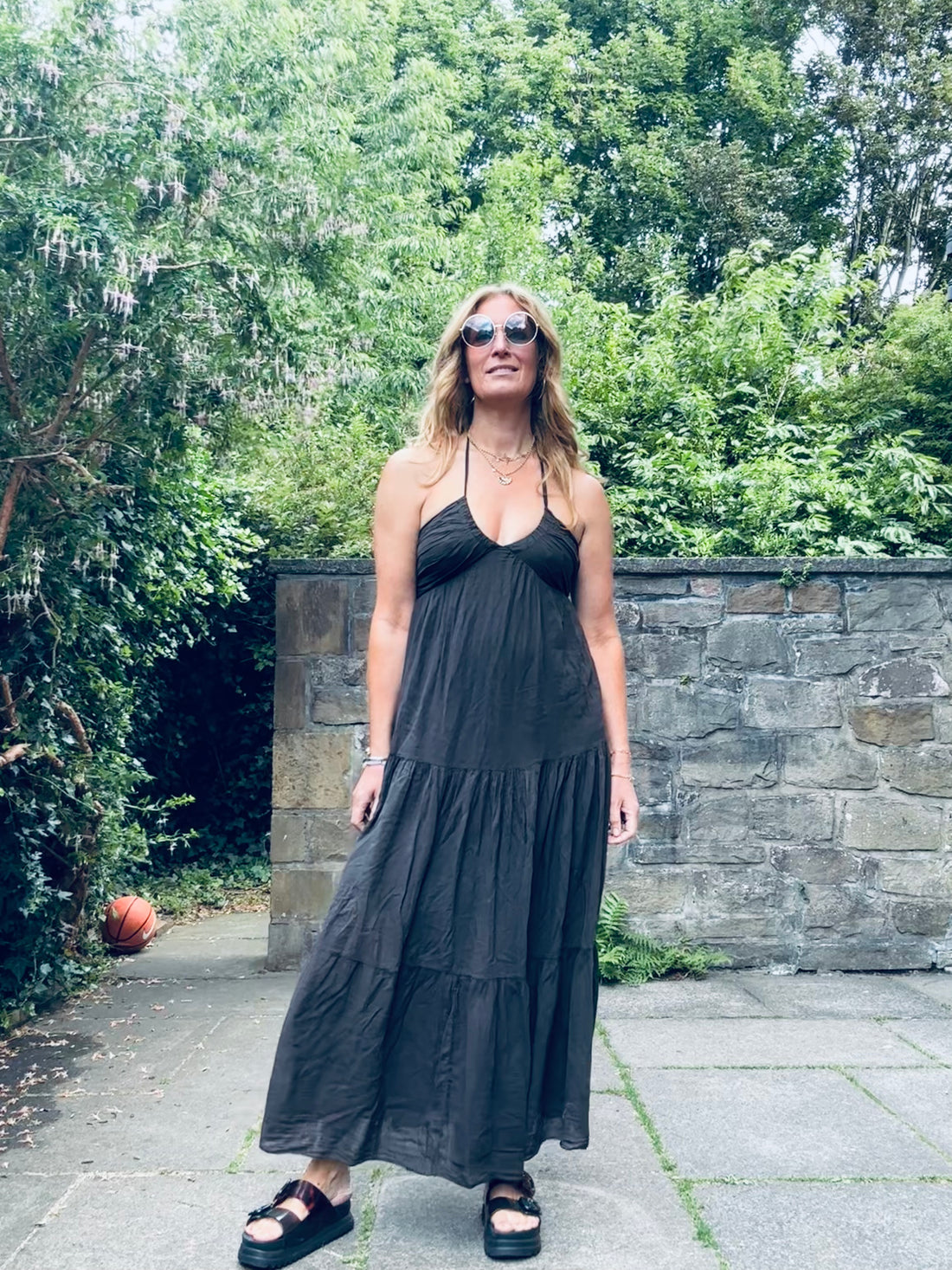 Lauren Halter Neck Dress in Chocolate (One Size)