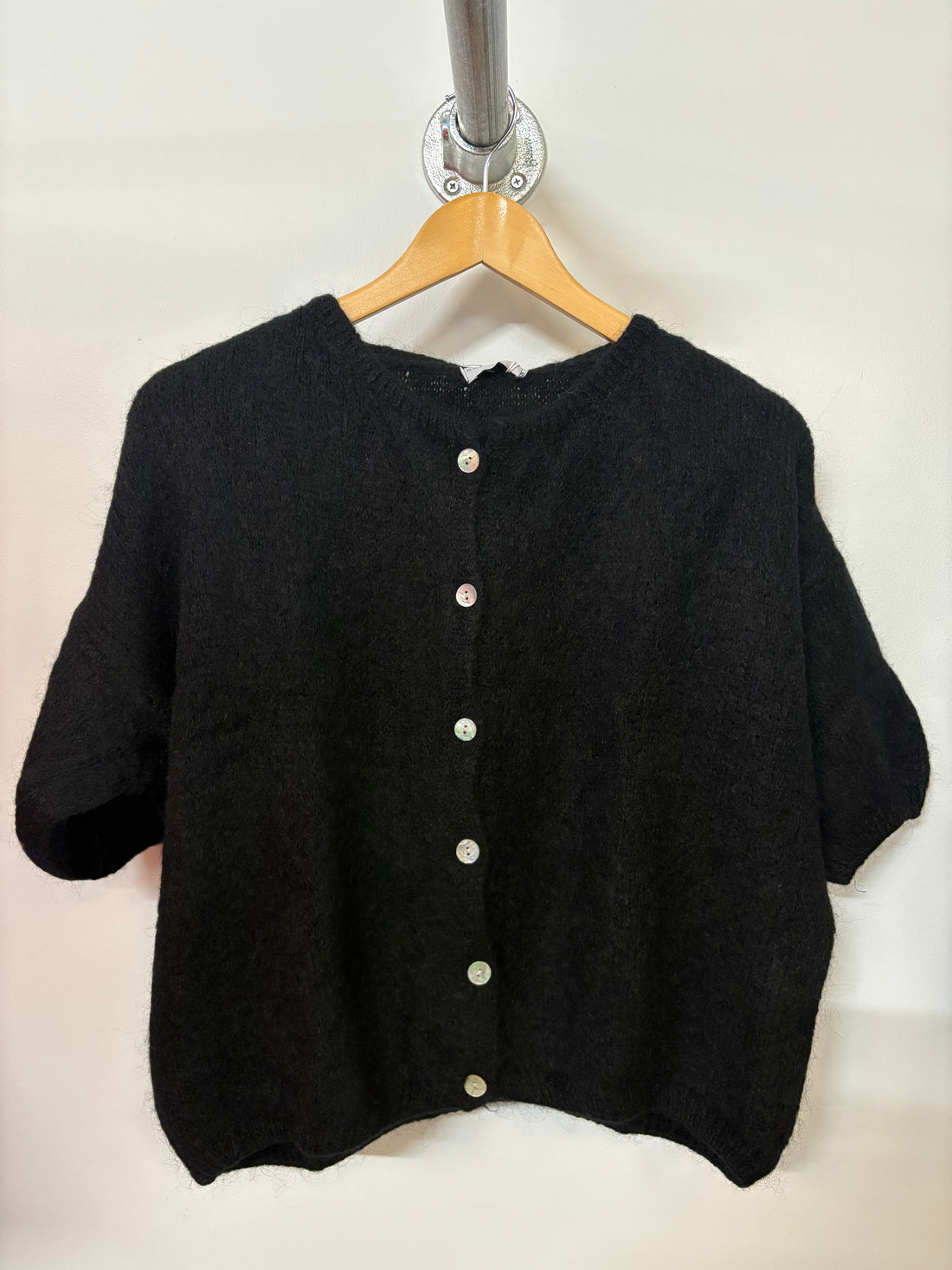 Tilly Mohair Cardigan in Black (ONE SIZE)