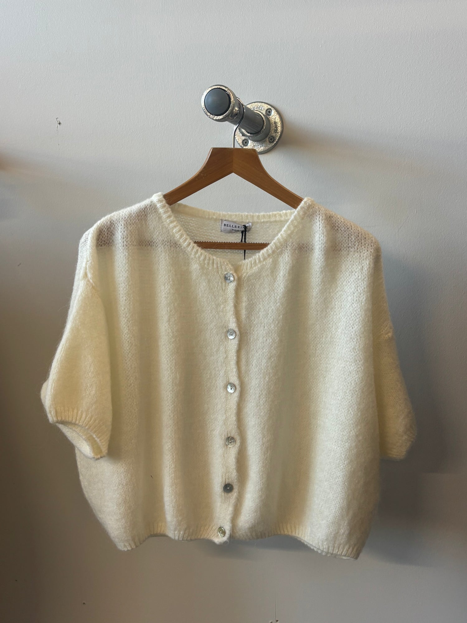 Tilly Mohair Cardigan in cream (ONE SIZE)
