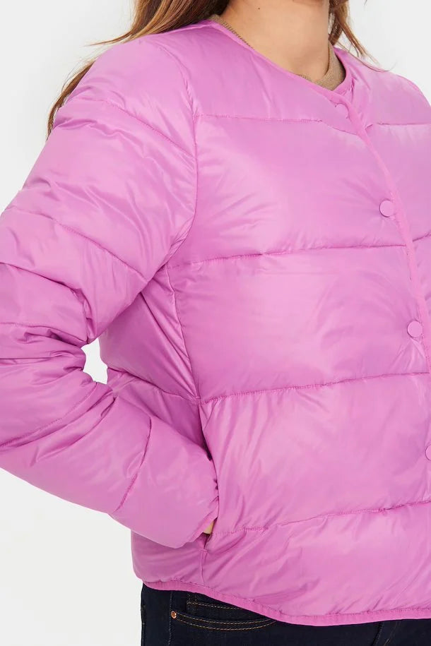 Saint Tropez Vienna Down Padded Short Jacket in Radiant Orchid
