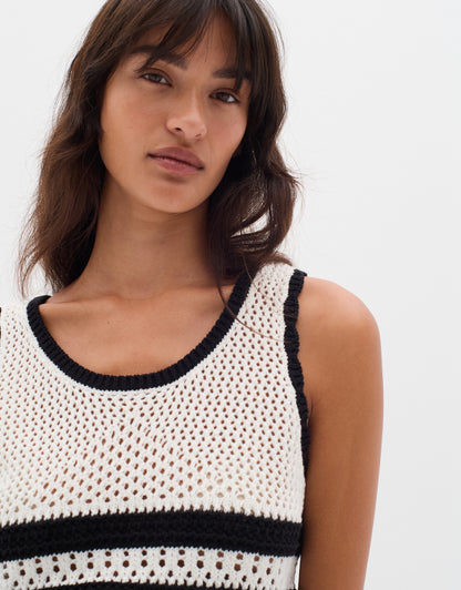 InWear Yancy Knitted Striped Tank Top IW Top