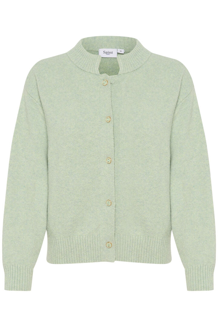 Saint Tropez Cabby Cardigan In Limpet Shell Melange