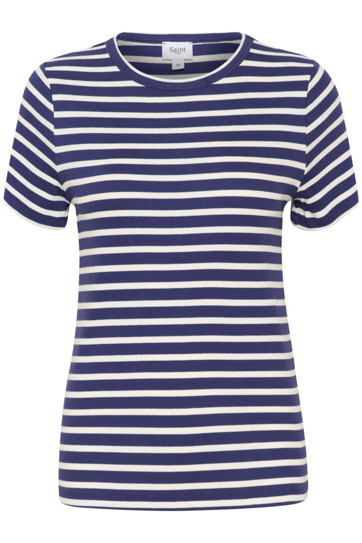 Saint Tropez Asta Striped T-shirt In Patriot Blue