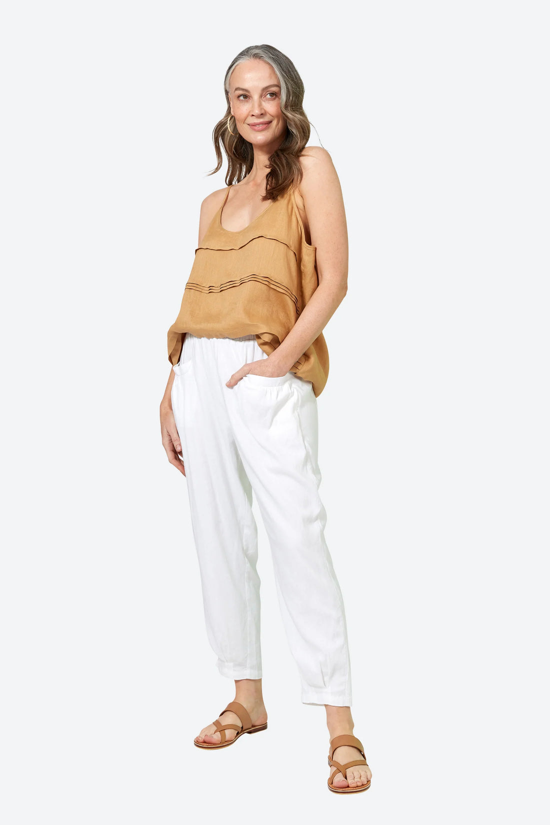 Eb&amp;Ive Verve Pant In Blanc