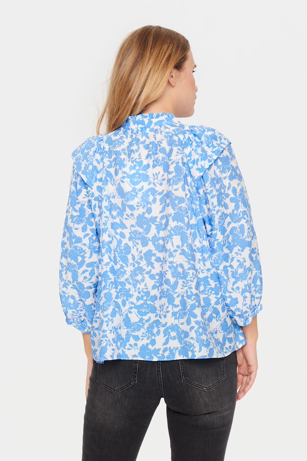 Saint Tropez Daphne Shirt In Ultramarine Porce