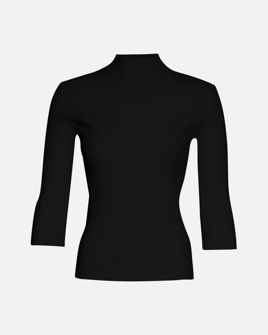 MSCH Vendela Rachelle Pullover 3/4 Sleeve In Black