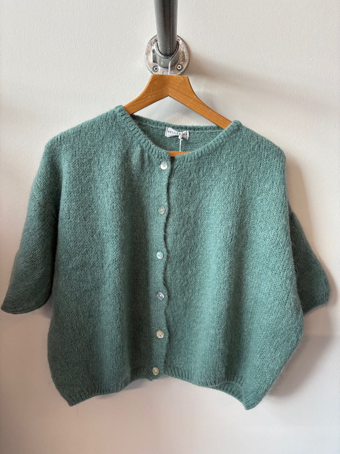 Tilly Mohair Cardigan in Jade Green (ONE SIZE)