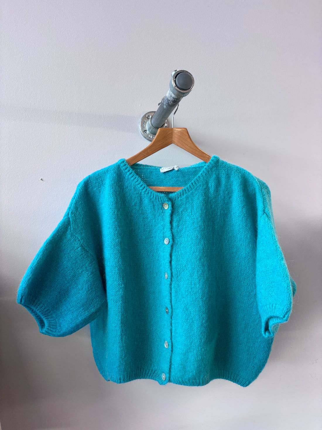 Tilly Mohair Cardigan in spearmint (ONE SIZE)