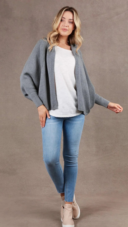 Eb &amp; Ive Nawi Cardigan in Smoke (ONE SIZE)