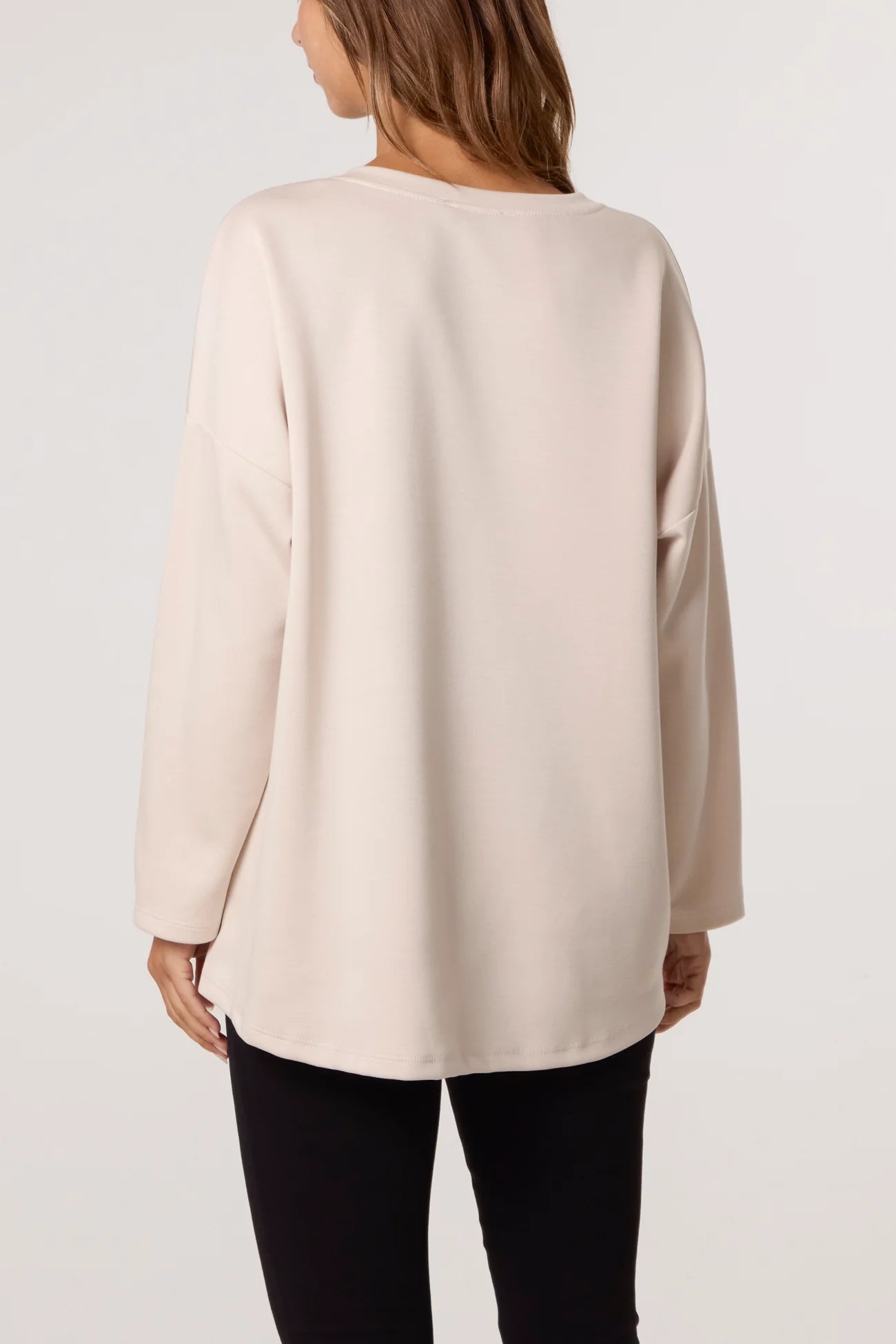 Soft Touch Sweatshirt in Stone