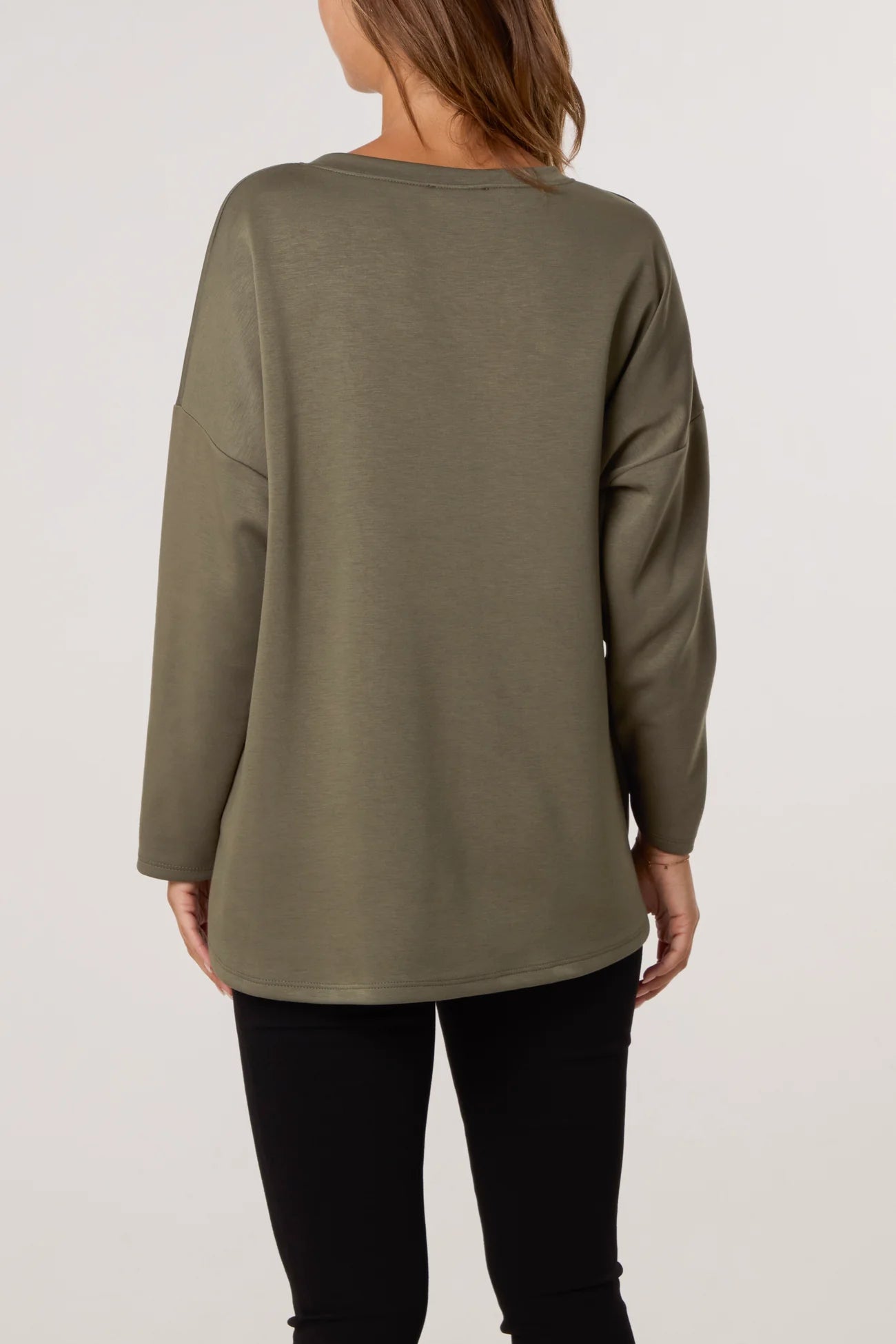 Soft Touch Sweatshirt in Khaki