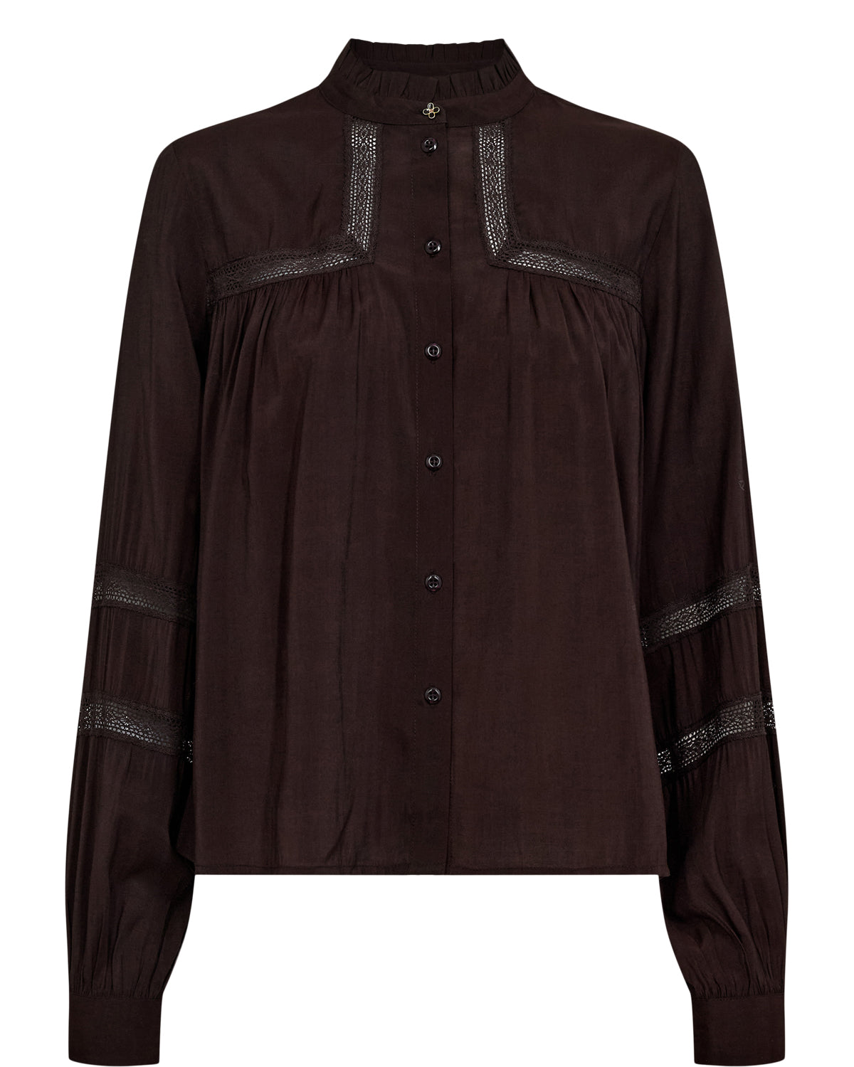 Numph Nurika Shirt in Black Coffee