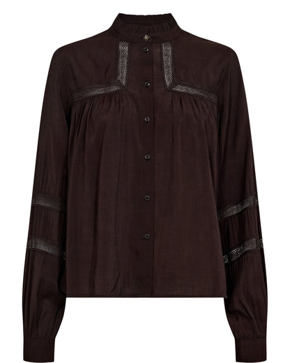 Numph Nurika Shirt in Black Coffee