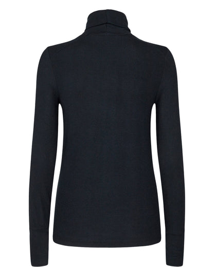 Numph Nubowie Ribbed Rollneck in Caviar