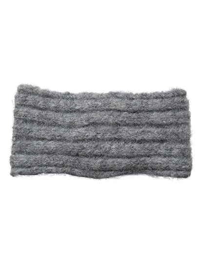 Numph Nuregatta Knitted Headband in Grey Melange