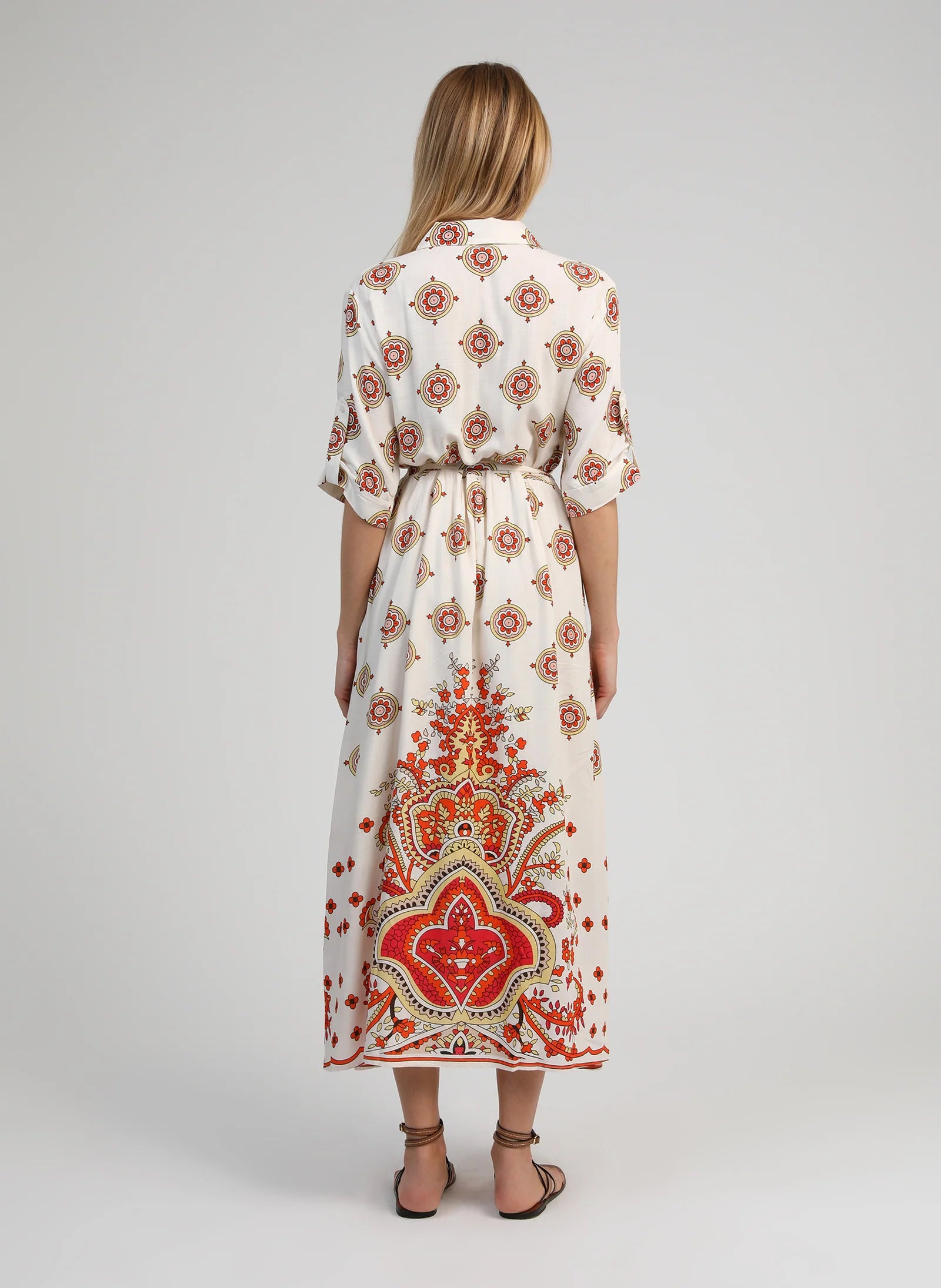 ANGE OVINTALA Print Dress