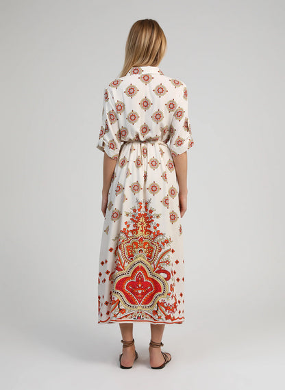 ANGE OVINTALA Print Dress