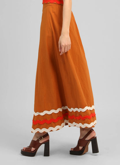 ANGE ROLINE Skirt in Toffee