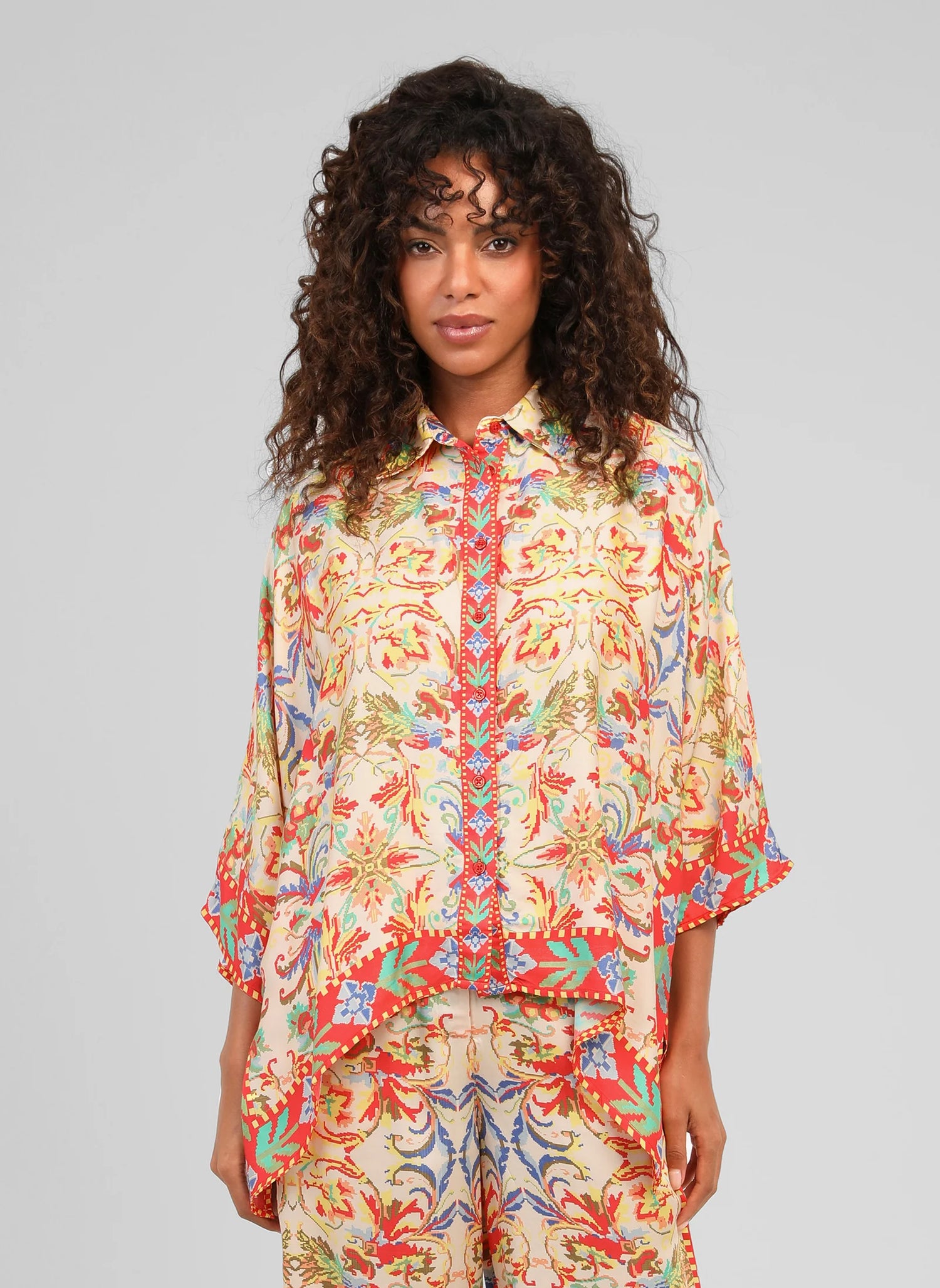 ANGE SARLENA Merida Ecru Shirt (ONE SIZE)