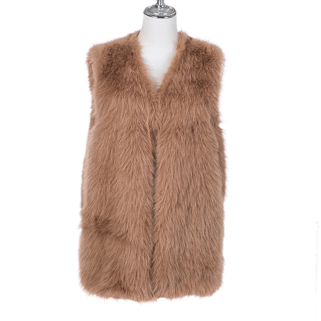 Mica Faux Fur Gilet in Cappuccino (ONE SIZE)