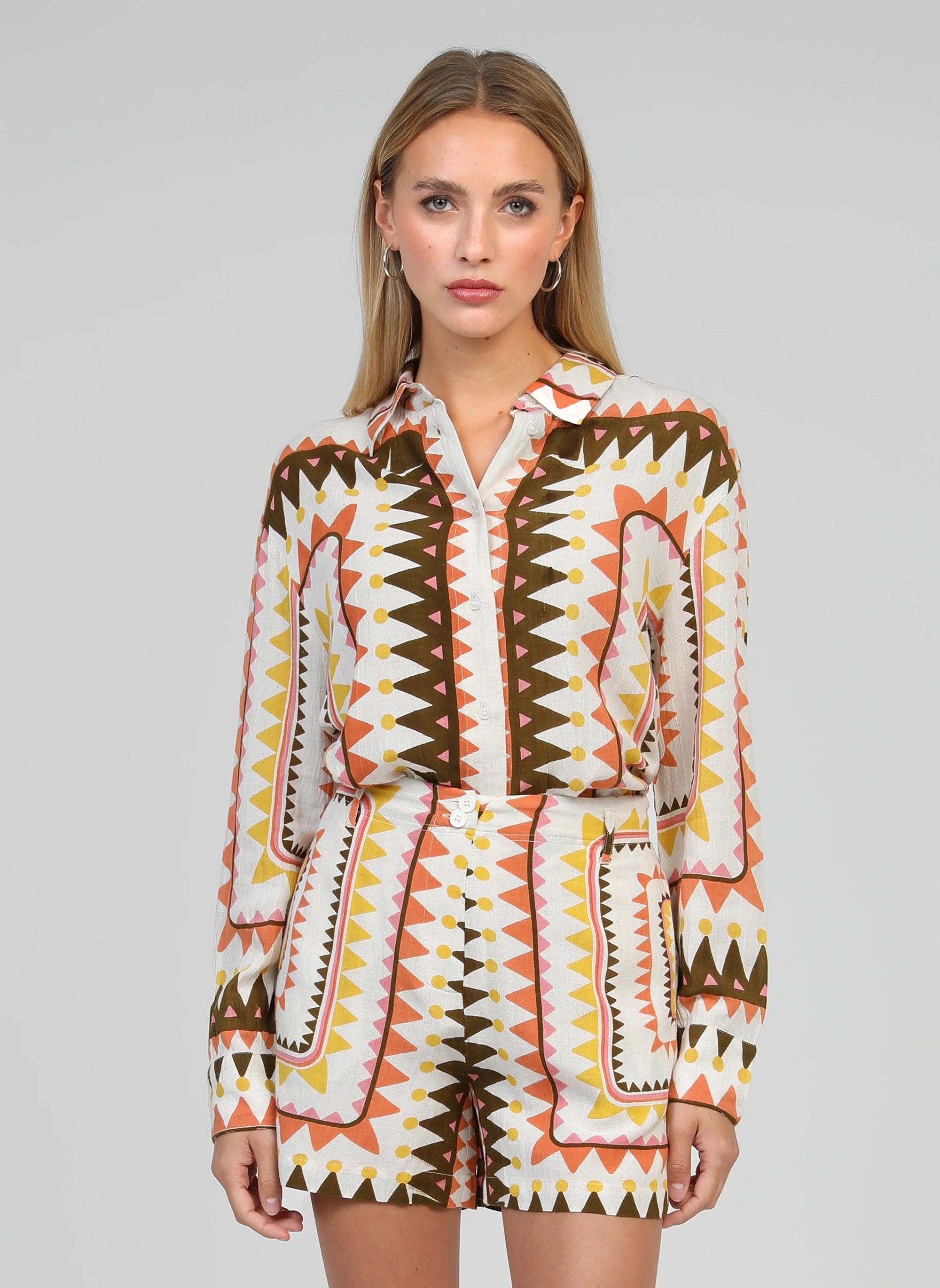 ANGE SIVILANE Shirt, Picoty Olive