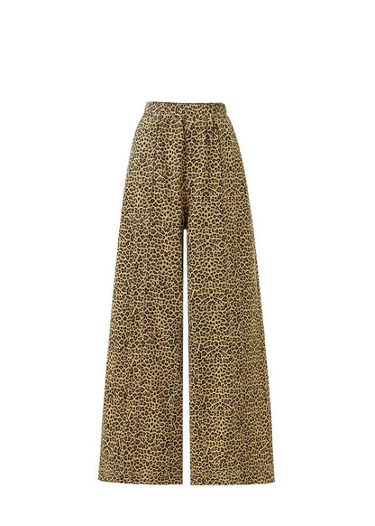 Frnch Cherin Denim Jeans in Leopard Print