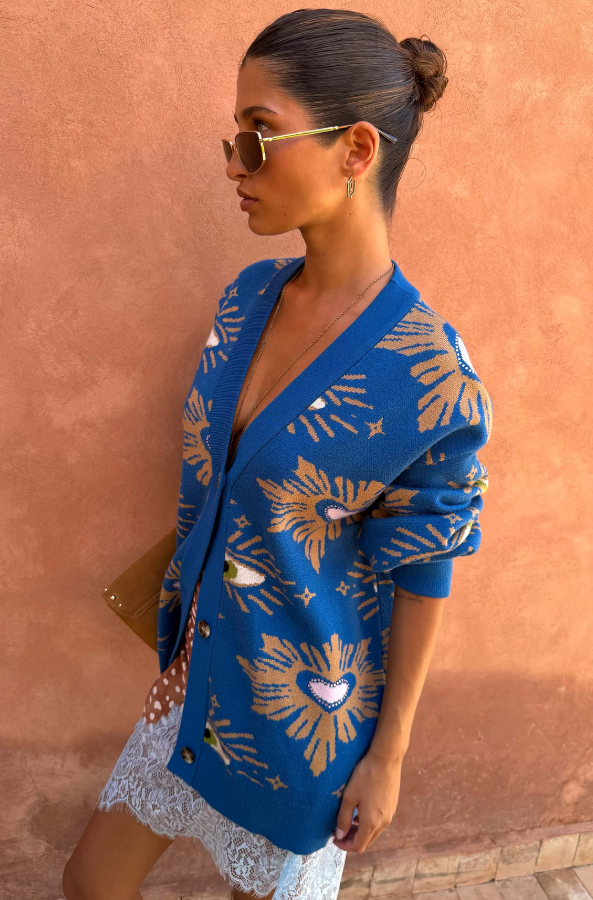 Never Fully Dressed Blue Eye Cardigan