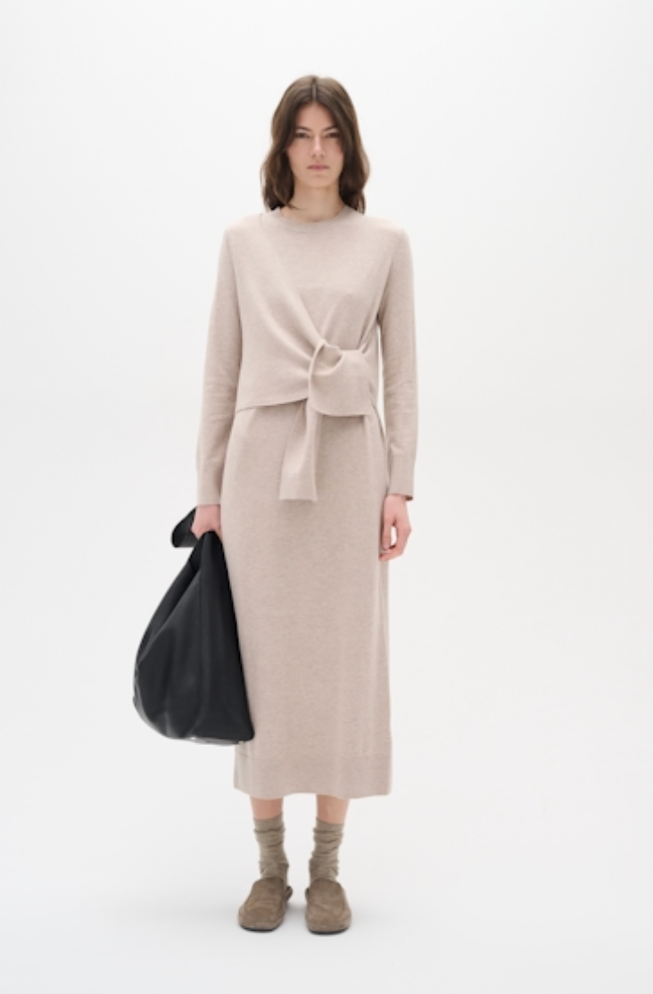 InWear Udelia Knitted Cashmere Blend Dress in Haze