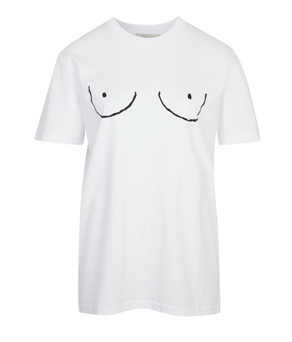 NFD Boob Cotton T-shirt in White