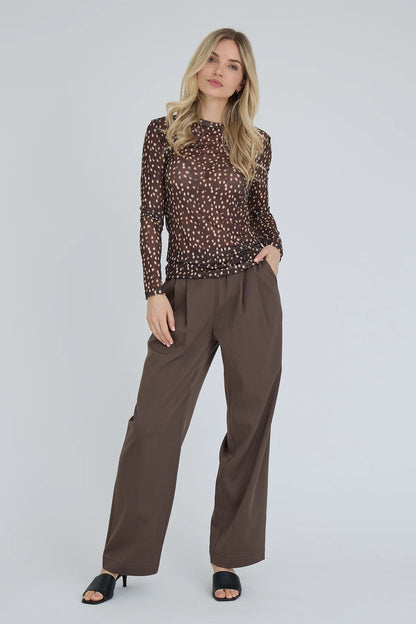 Silk Bambi Blouse - Dark Brown