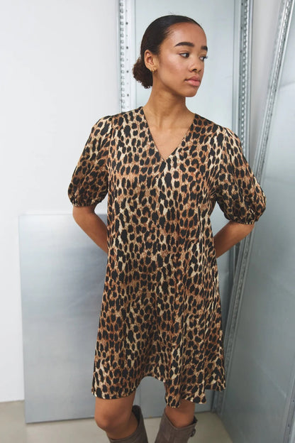 Tamera Dress in Animal Print