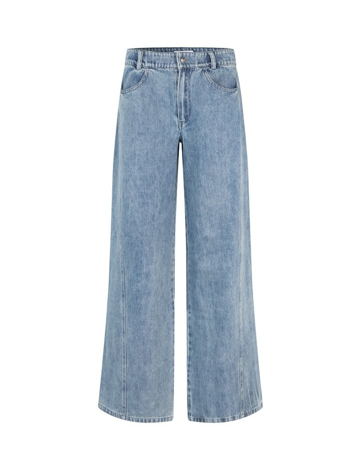 MbyM Stellan Katyn Wide Leg Jean in Soft Blue Wash