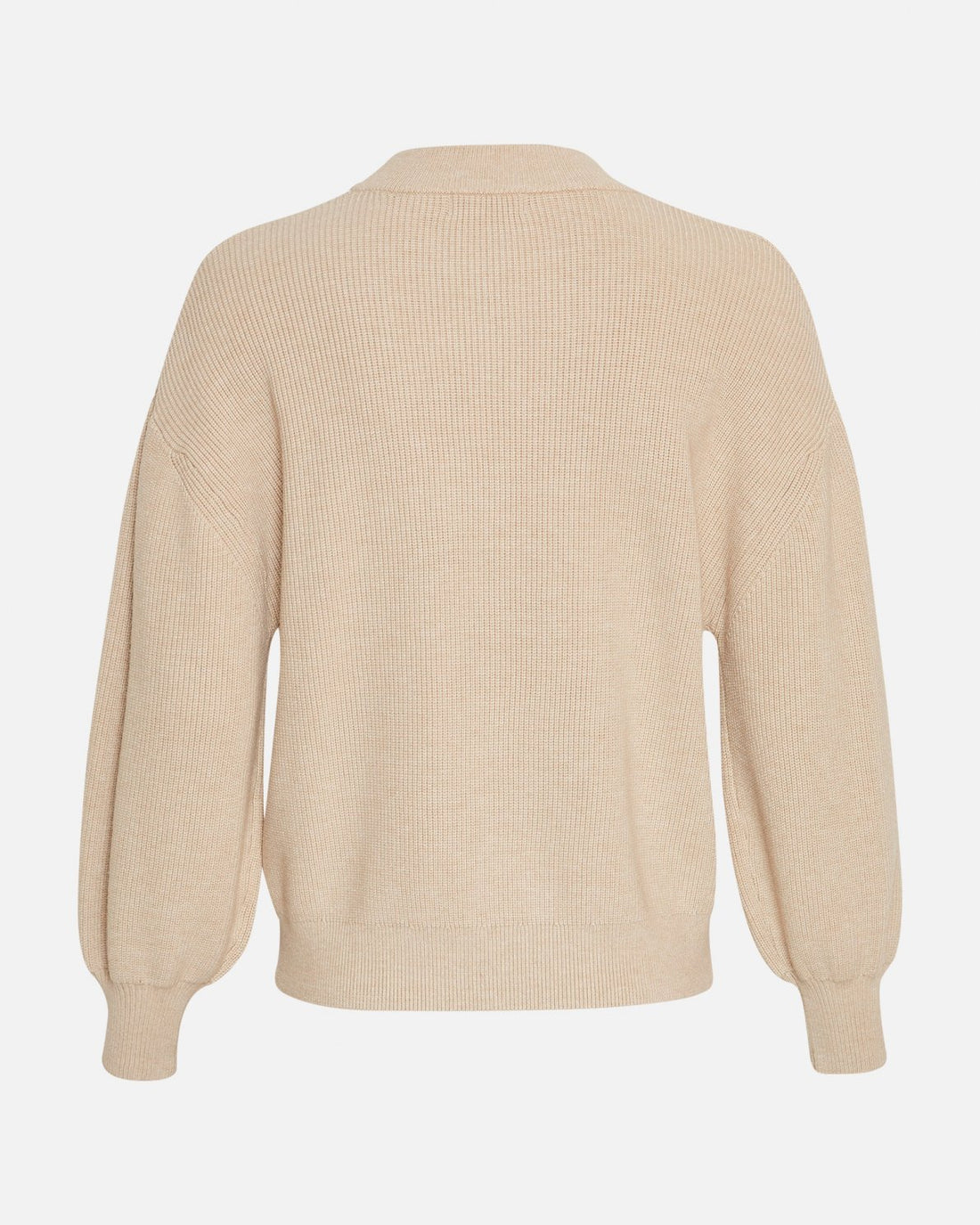 MSCH Acentia Rachelle Ribbed Crew Neck Knit in Oatmeal