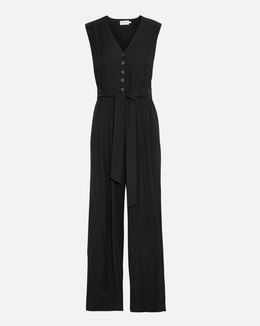 MSCH Asana Black Belted Jumpsuit