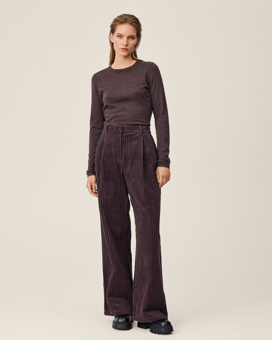 MSCH Liesel Cord Wide Leg Trouser in Rasin