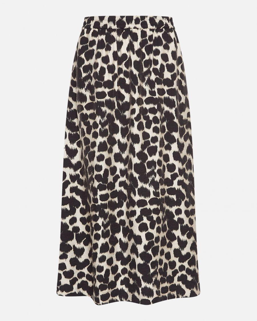 MSCH Ottelie Karalynn Skirt Oatmeal Animal Print