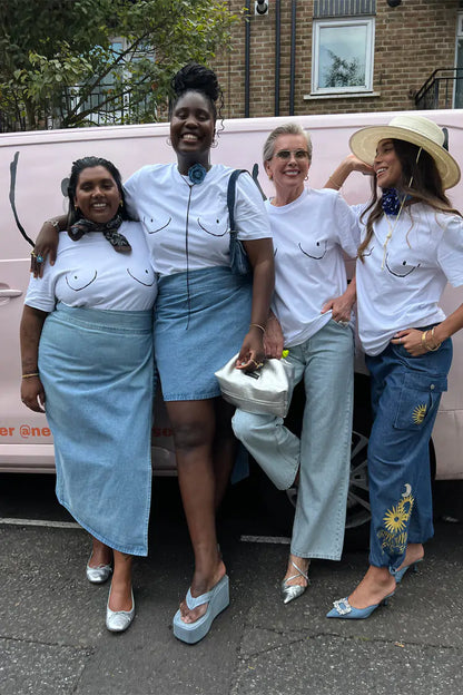 NFD Boob Cotton T-shirt in White