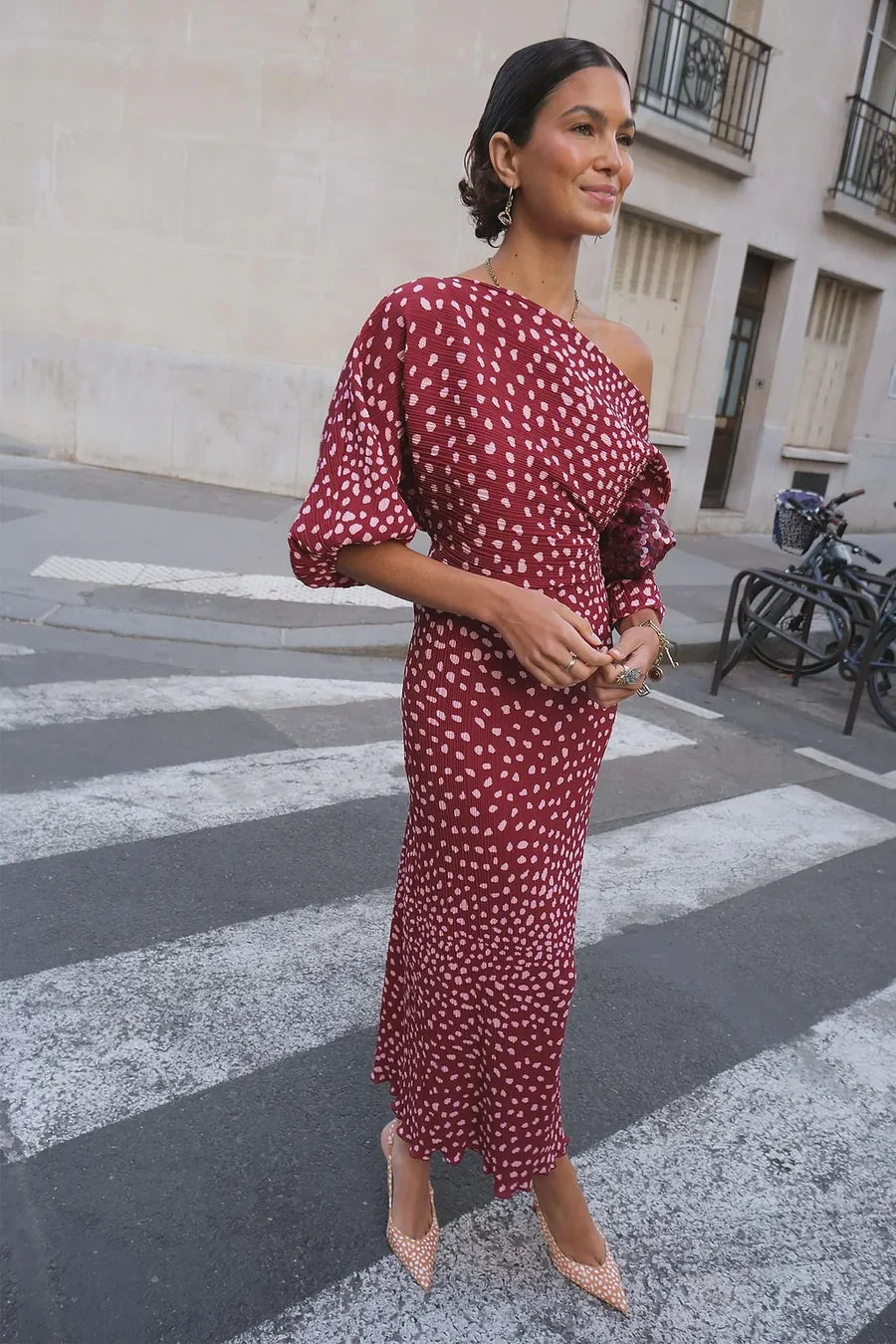 Never Fully Dressed Burgundy Deer Tilly Dress