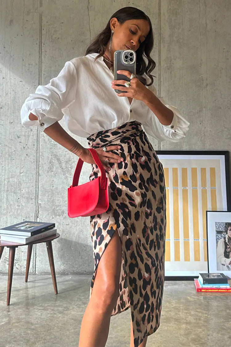 Never Fully Dressed Jaspre Animal Print Skirt