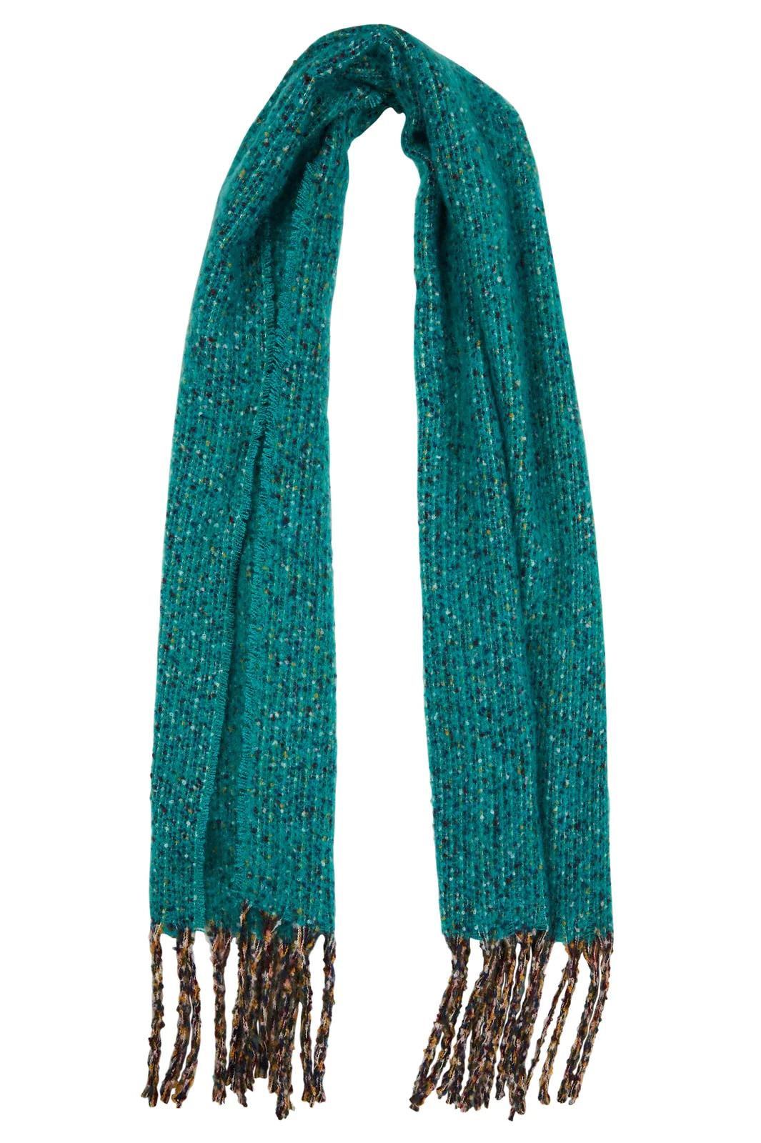 Eb&amp;Ive Poppy Supersoft Knitted Scarf in Teal